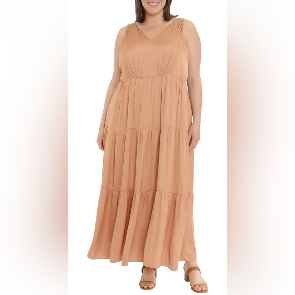 Maggy London Empire waist tiered maxi dress